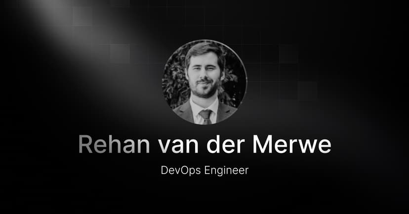 Welcoming Rehan van der Merwe, our new Devops Engineer